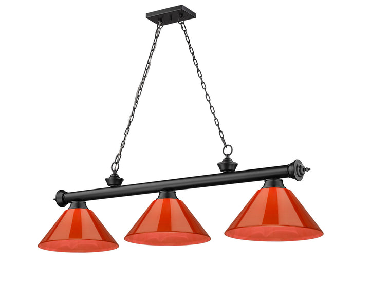 Z-Lite Cordon 2306-3MB-ARBG Pendant Light - Matte Black