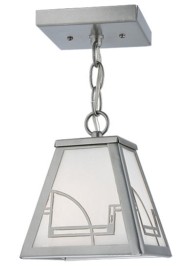Meyda Tiffany Lighting 116750 Revival One Light Mini Pendant Outdoor Pewter, Nickel, Silver