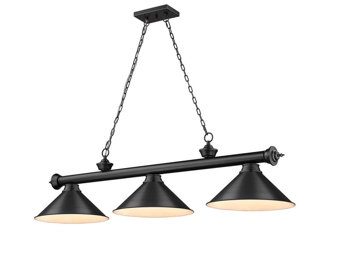 Z-Lite Cordon 2306-3MB-MB15 Pendant Light - Matte Black