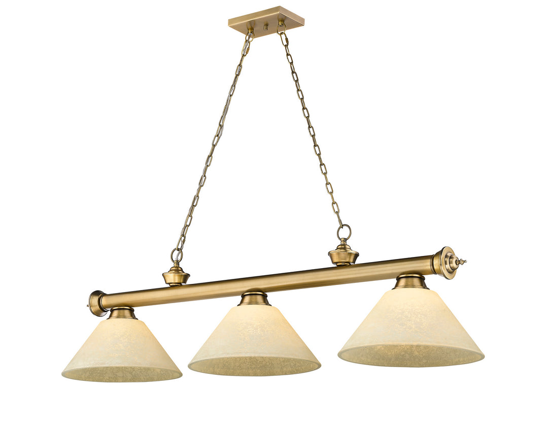 Z-Lite Cordon 2306-3RB-AGM14 Pendant Light - Rubbed Brass