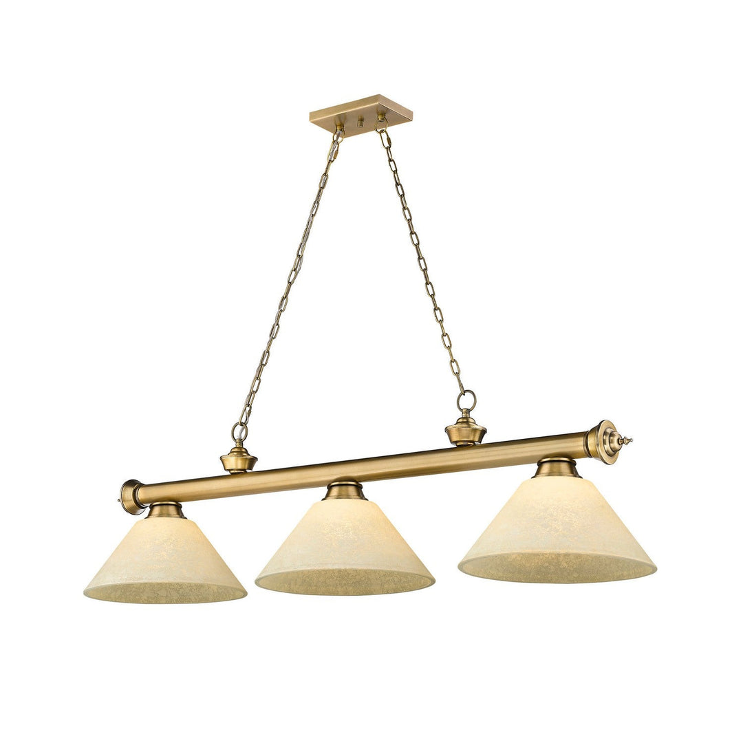 Z-Lite Cordon 2306-3RB-AGM14 Pendant Light - Rubbed Brass
