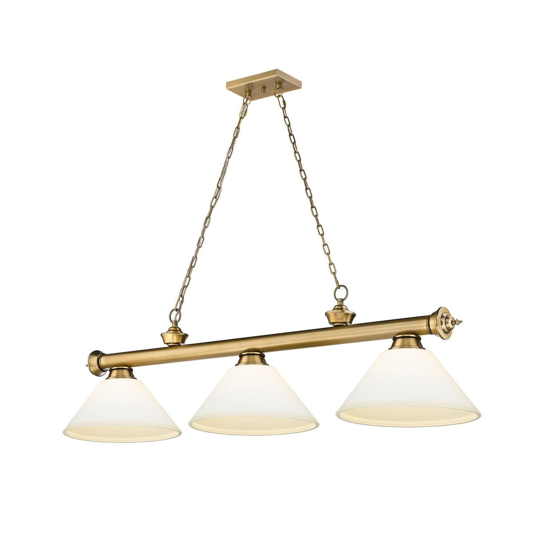 Z-Lite Cordon 2306-3RB-AMO14 Pendant Light - Rubbed Brass