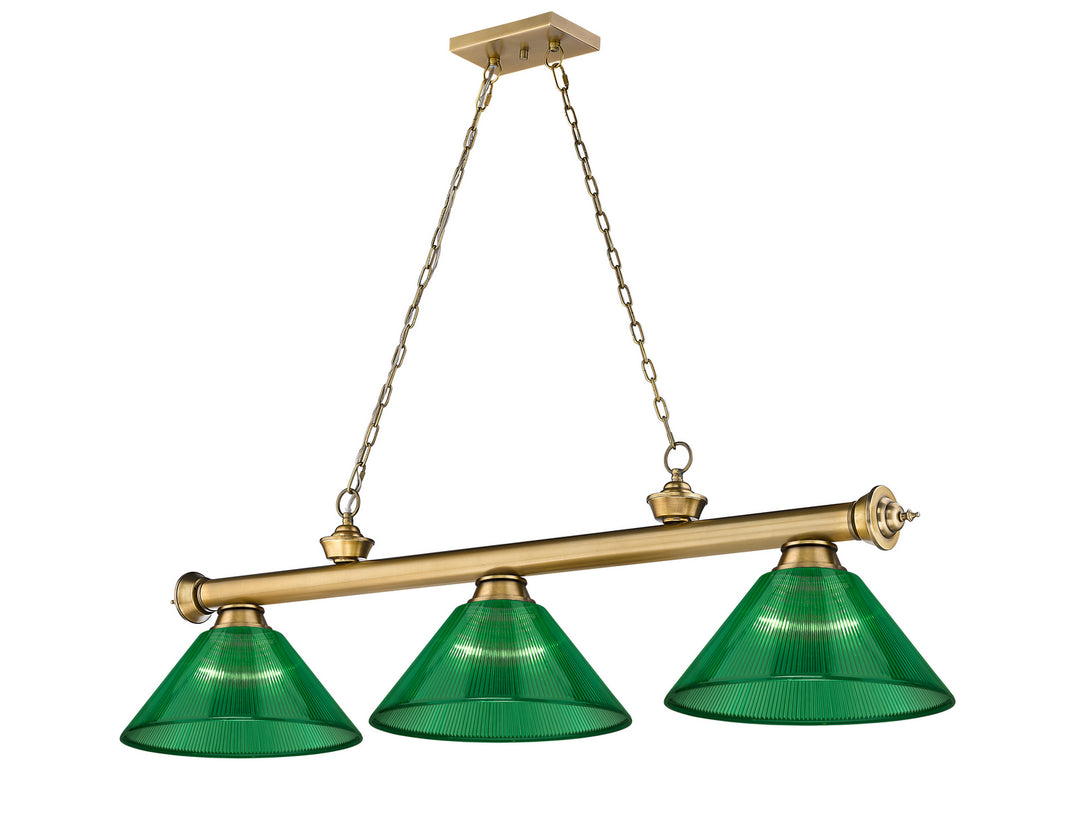 Z-Lite Cordon 2306-3RB-ARG Pendant Light - Rubbed Brass