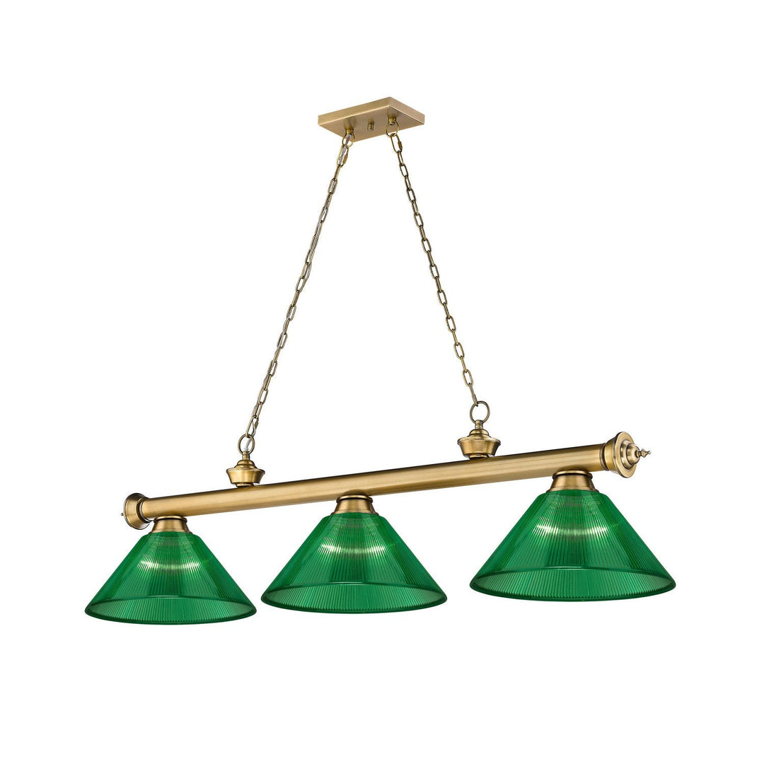 Z-Lite Cordon 2306-3RB-ARG Pendant Light - Rubbed Brass