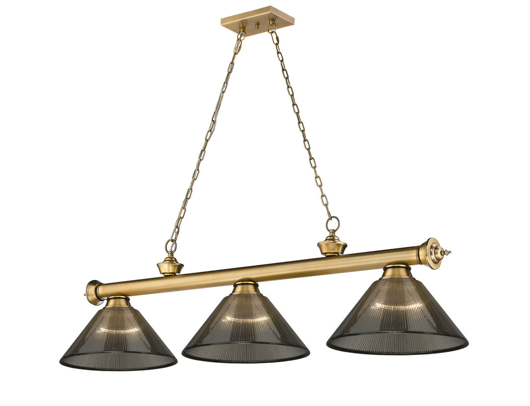 Z-Lite Cordon 2306-3RB-ARS Pendant Light - Rubbed Brass