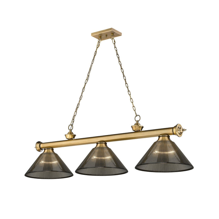 Z-Lite Cordon 2306-3RB-ARS Pendant Light - Rubbed Brass
