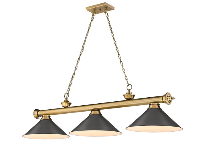 Z-Lite Cordon 2306-3RB-BRZ15 Pendant Light - Rubbed Brass