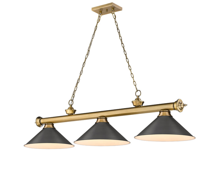 Z-Lite Cordon 2306-3RB-BRZ15 Pendant Light - Rubbed Brass