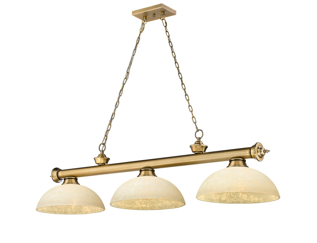 Z-Lite Cordon 2306-3RB-DGM14 Pendant Light - Rubbed Brass