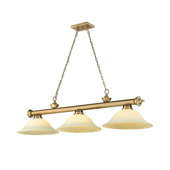 Z-Lite Cordon 2306-3RB-GM16 Pendant Light - Rubbed Brass