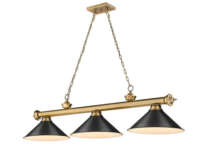 Z-Lite Cordon 2306-3RB-MB15 Pendant Light - Rubbed Brass