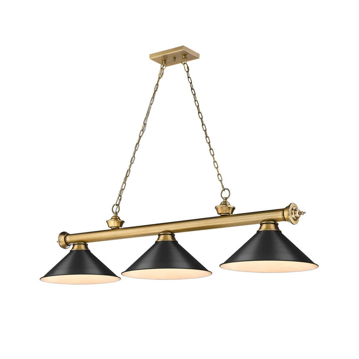 Z-Lite Cordon 2306-3RB-MB15 Pendant Light - Rubbed Brass