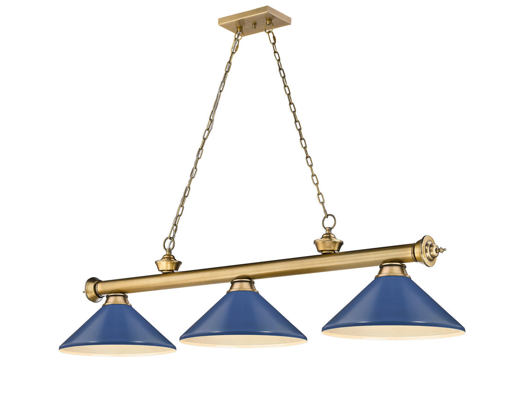 Z-Lite Cordon 2306-3RB-MNB Pendant Light - Rubbed Brass