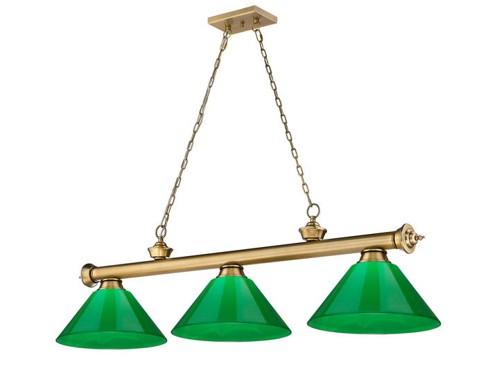 Z-Lite Cordon 2306-3RB-PGR Pendant Light - Rubbed Brass