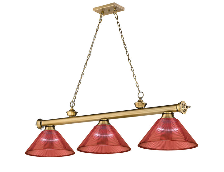 Z-Lite Cordon 2306-3RB-PRD Pendant Light - Rubbed Brass