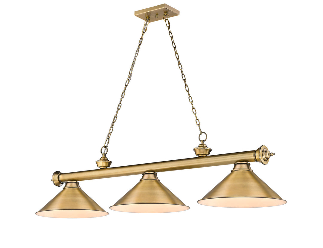 Z-Lite Cordon 2306-3RB-RB15 Pendant Light - Rubbed Brass