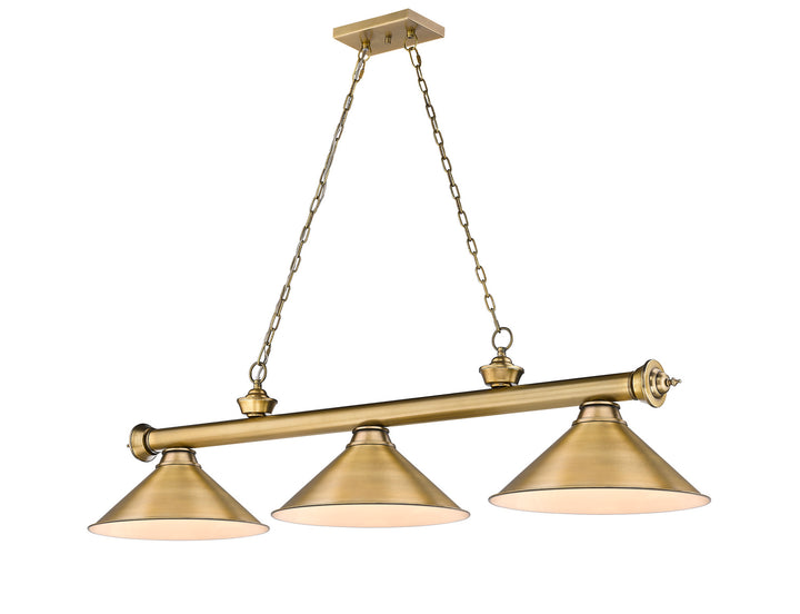 Z-Lite Cordon 2306-3RB-RB15 Pendant Light - Rubbed Brass