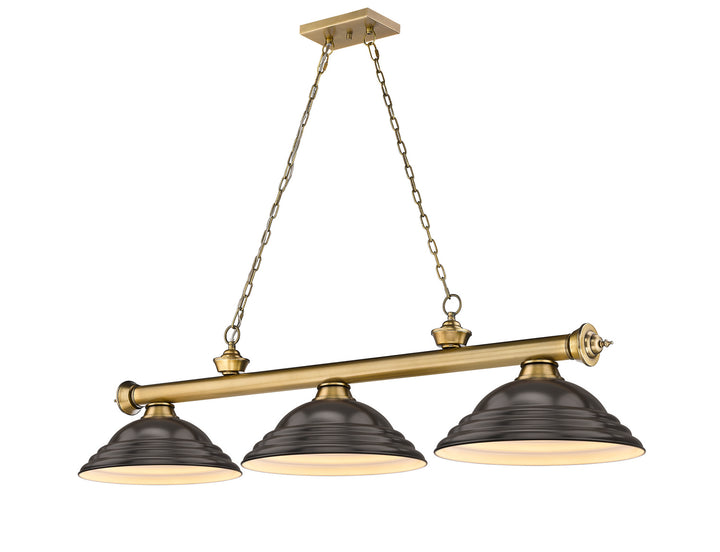 Z-Lite Cordon 2306-3RB-SBRZ Pendant Light - Rubbed Brass