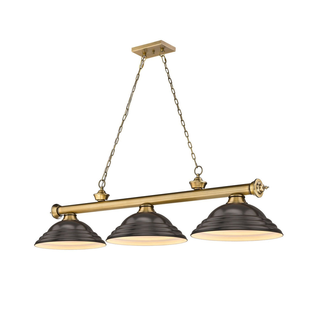 Z-Lite Cordon 2306-3RB-SBRZ Pendant Light - Rubbed Brass