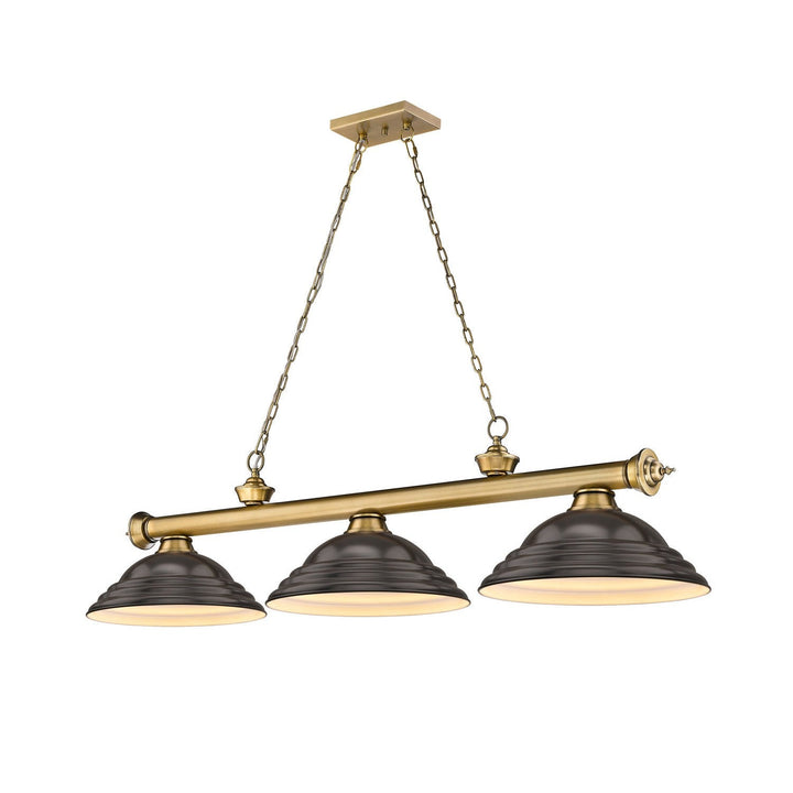 Z-Lite Cordon 2306-3RB-SBRZ Pendant Light - Rubbed Brass