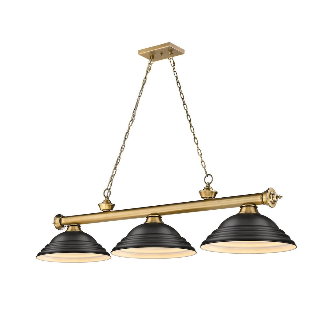 Z-Lite Cordon 2306-3RB-SMB Pendant Light - Rubbed Brass