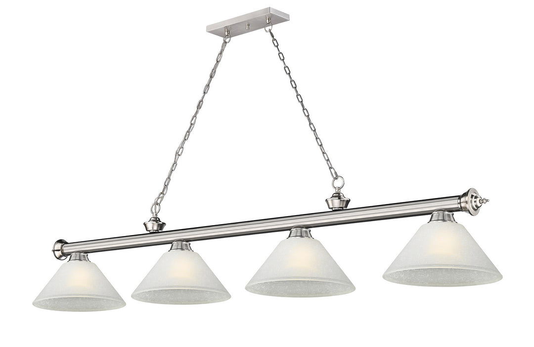 Z-Lite Cordon 2306-4BN-AWL14 Pendant Light - Brushed Nickel