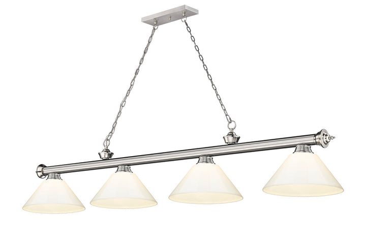 Z-Lite Cordon 2306-4BN-PWH Pendant Light - Brushed Nickel