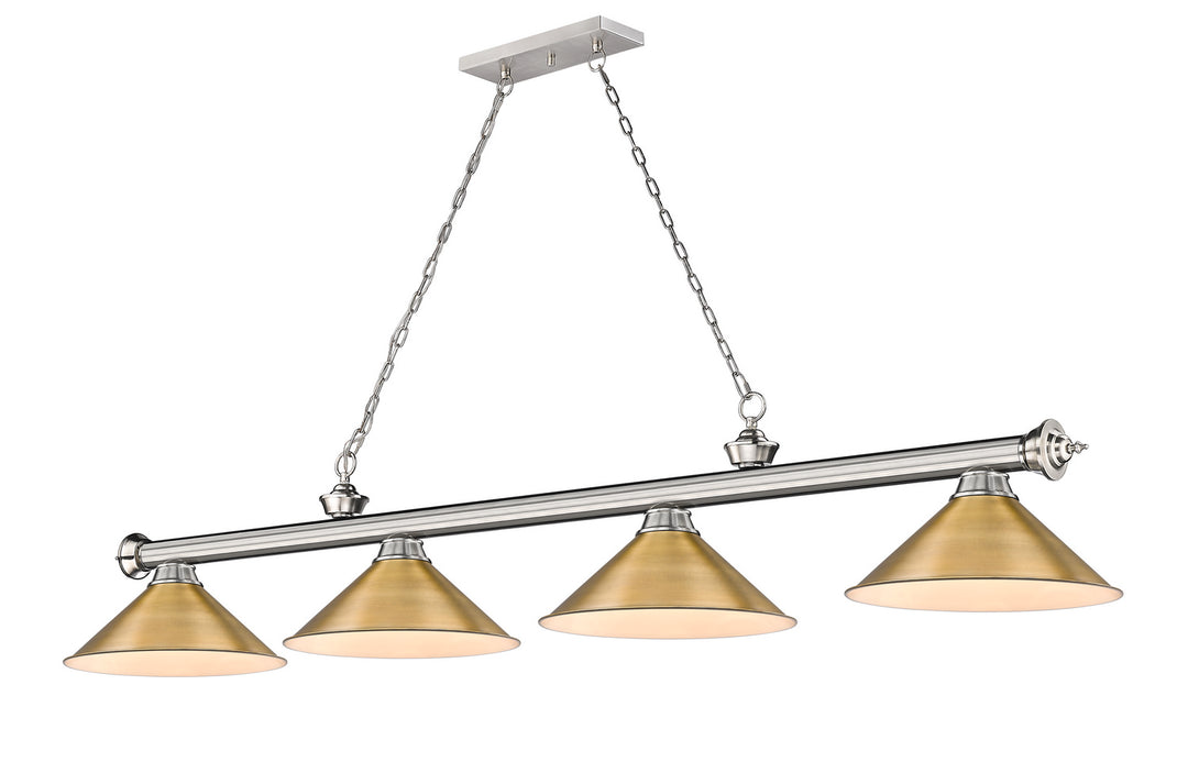 Z-Lite Cordon 2306-4BN-RB15 Pendant Light - Brushed Nickel