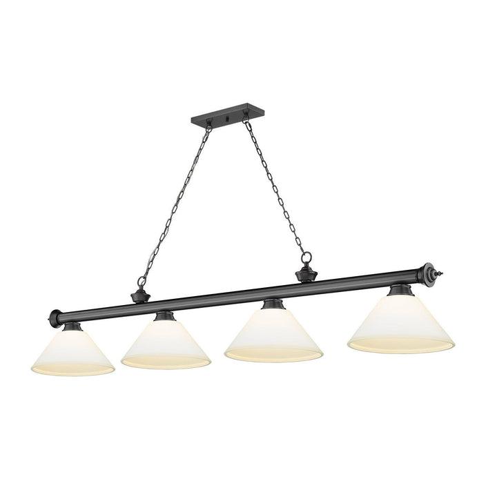 Z-Lite Cordon 2306-4BP-AMO14 Pendant Light - Bronze Plate
