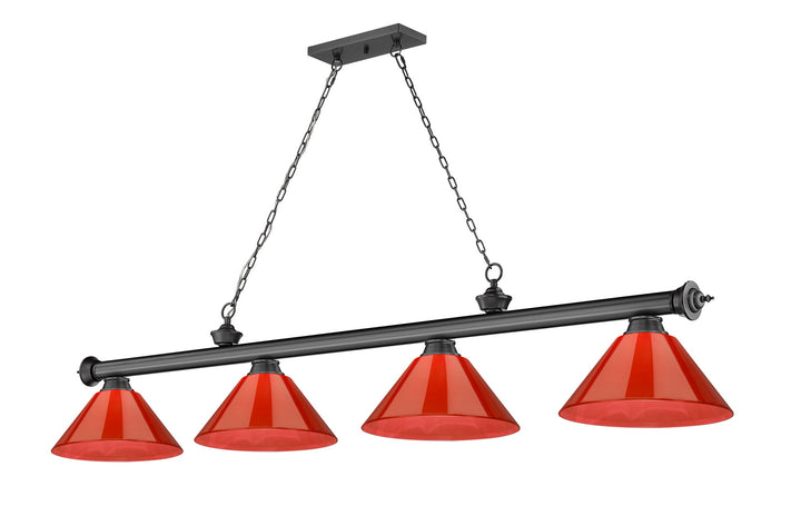 Z-Lite Cordon 2306-4BP-ARBG Pendant Light - Bronze Plate