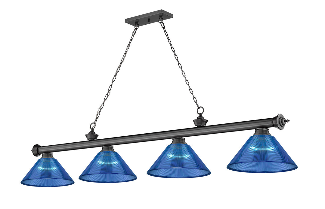 Z-Lite Cordon 2306-4BP-ARDB Pendant Light - Bronze Plate