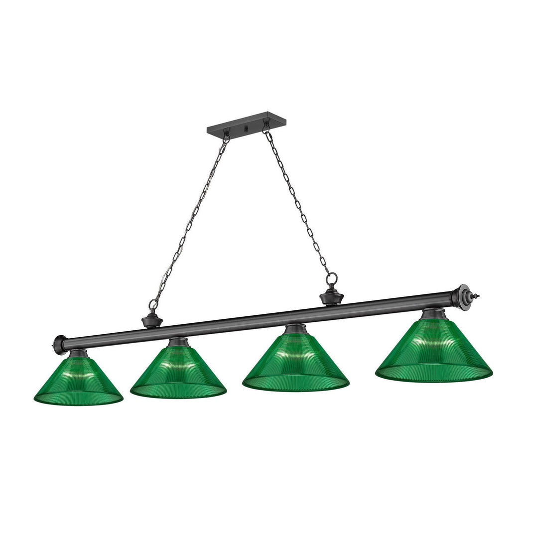 Z-Lite Cordon 2306-4BP-ARG Pendant Light - Bronze Plate