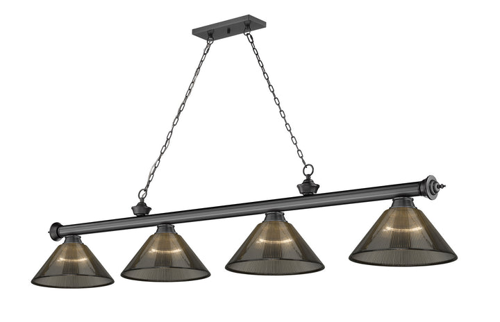 Z-Lite Cordon 2306-4BP-ARS Pendant Light - Bronze Plate