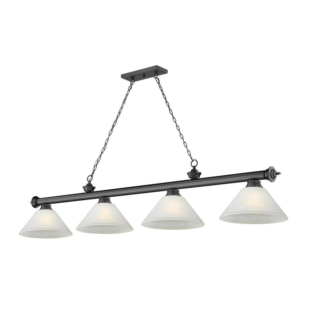 Z-Lite Cordon 2306-4BP-AWL14 Pendant Light - Bronze Plate