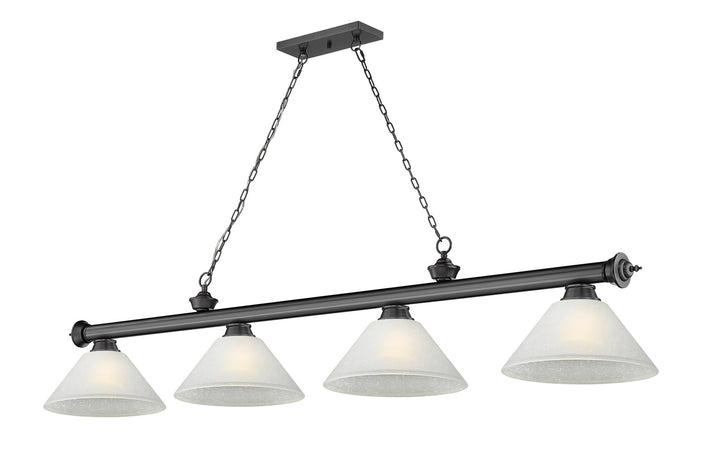 Z-Lite Cordon 2306-4BP-AWL14 Pendant Light - Bronze Plate