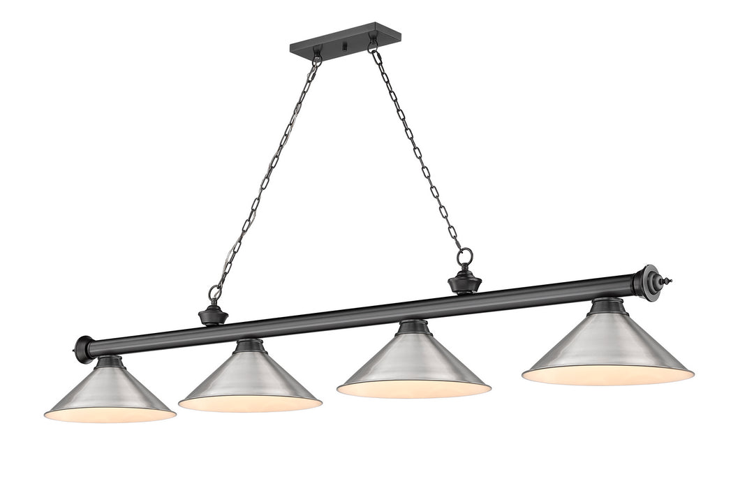Z-Lite Cordon 2306-4BP-BN15 Pendant Light - Bronze Plate