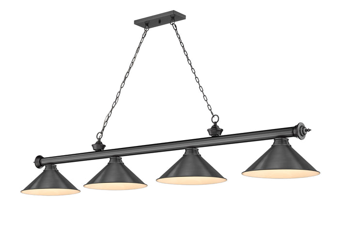 Z-Lite Cordon 2306-4BP-BP15 Pendant Light - Bronze Plate