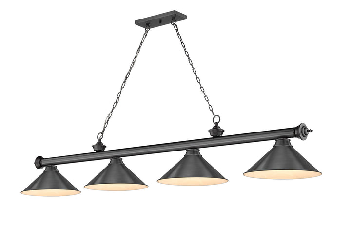 Z-Lite Cordon 2306-4BP-BP15 Pendant Light - Bronze Plate