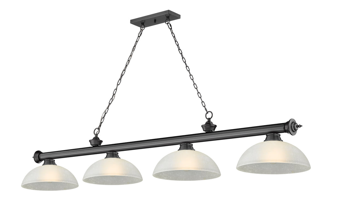 Z-Lite Cordon 2306-4BP-DWL14 Pendant Light - Bronze Plate