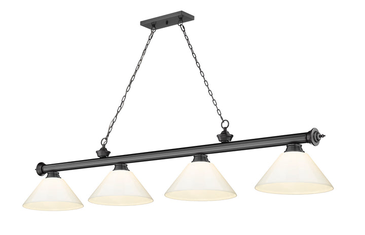 Z-Lite Cordon 2306-4BP-PWH Pendant Light - Bronze Plate