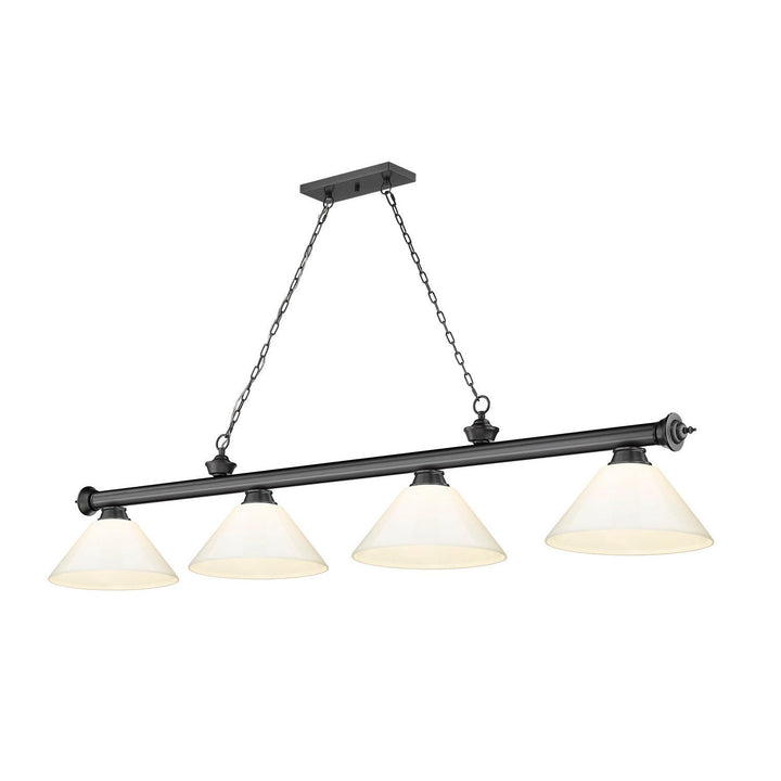 Z-Lite Cordon 2306-4BP-PWH Pendant Light - Bronze Plate