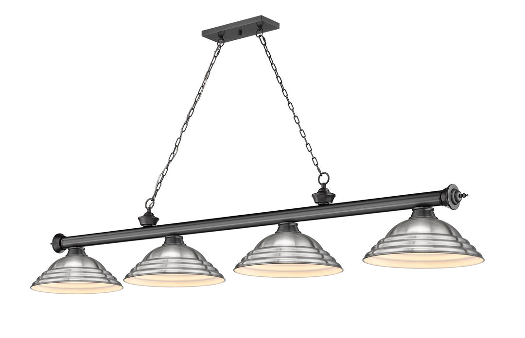 Z-Lite Cordon 2306-4BP-SBN Pendant Light - Bronze Plate