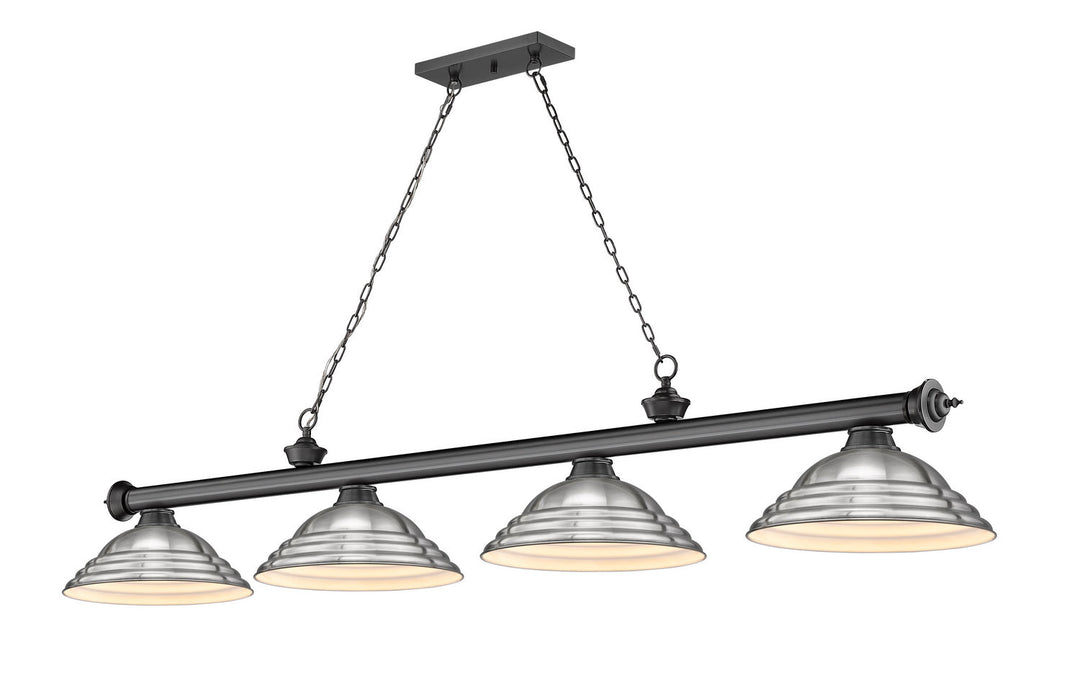 Z-Lite Cordon 2306-4BP-SBN Pendant Light - Bronze Plate