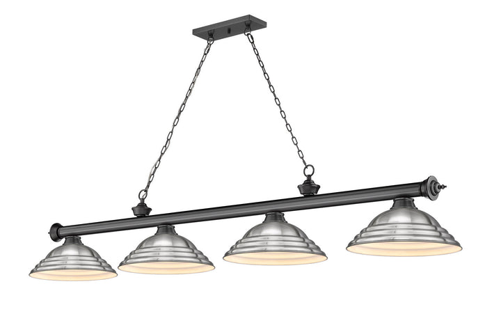 Z-Lite Cordon 2306-4BP-SBN Pendant Light - Bronze Plate