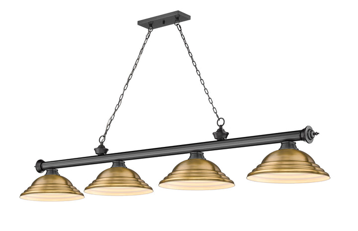 Z-Lite Cordon 2306-4BP-SRB Pendant Light - Bronze Plate