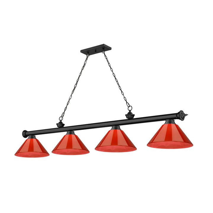 Z-Lite Cordon 2306-4MB-ARBG Pendant Light - Matte Black
