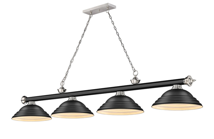 Z-Lite Cordon 2306-4MB-BN-SMB Pendant Light - Matte Black / Brushed Nickel