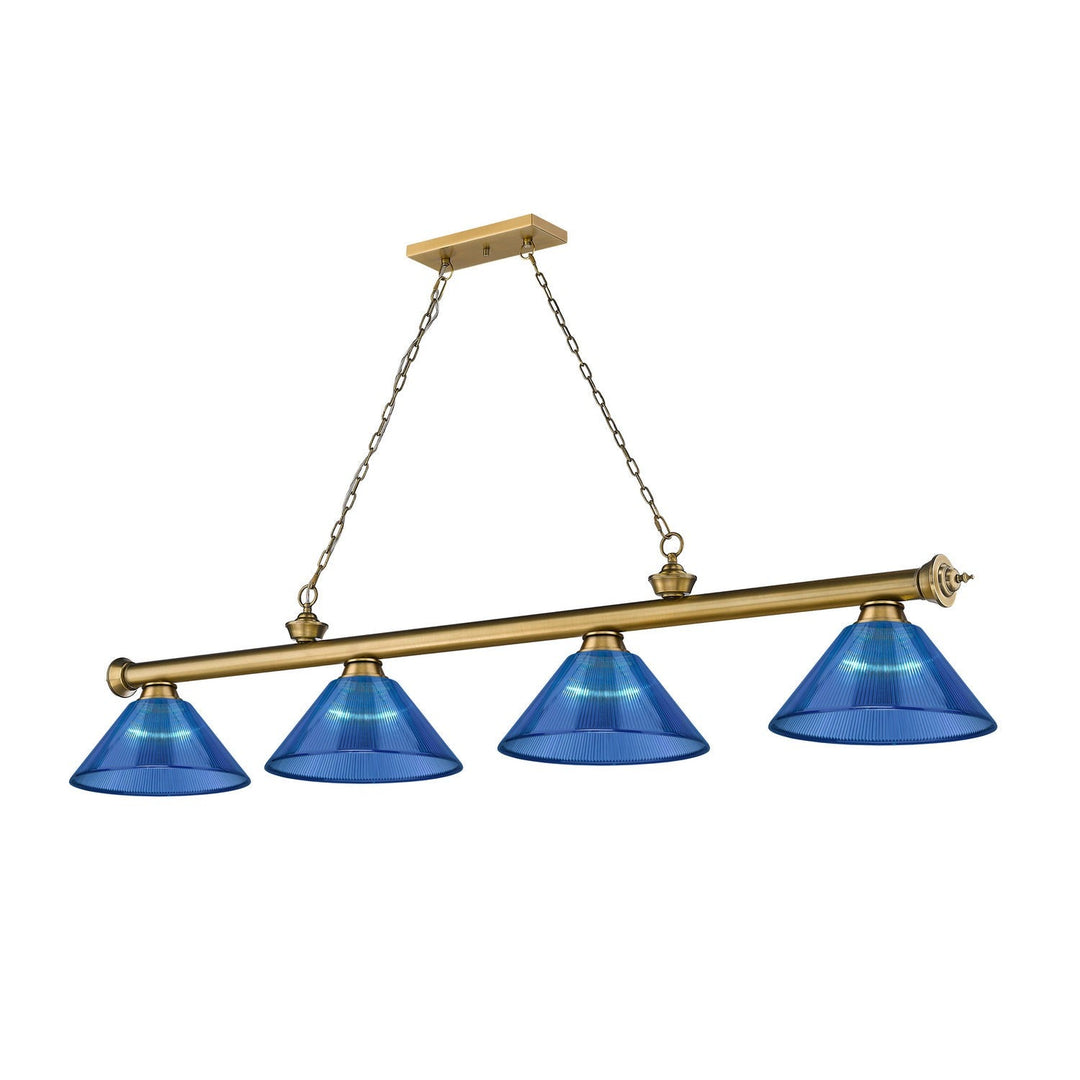 Z-Lite Cordon 2306-4RB-ARDB Pendant Light - Rubbed Brass