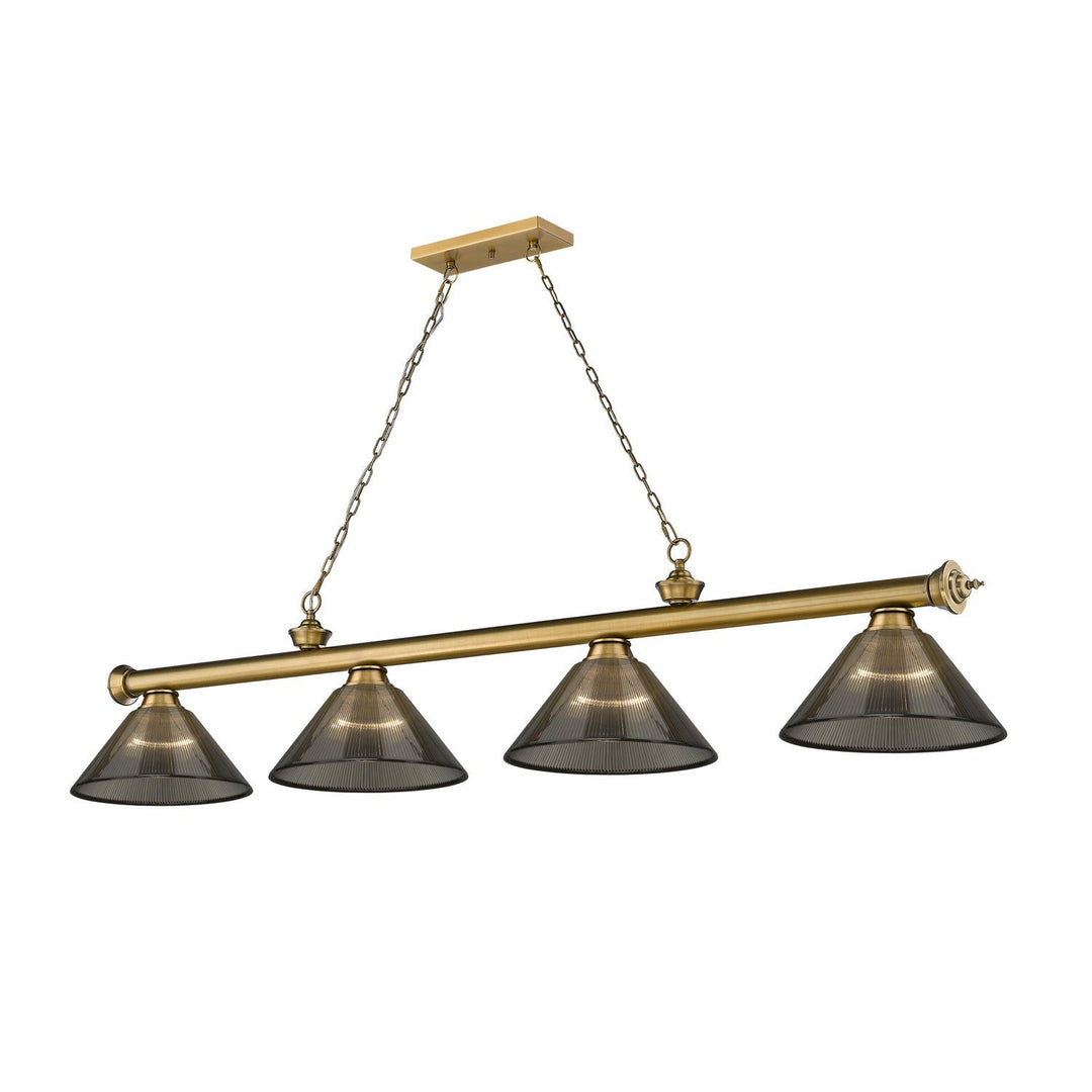 Z-Lite Cordon 2306-4RB-ARS Pendant Light - Rubbed Brass