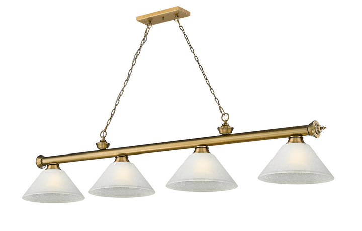 Z-Lite Cordon 2306-4RB-AWL14 Pendant Light - Rubbed Brass